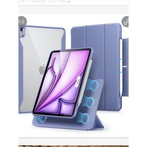 ESR‎ iPad Air 13 Inch Case 2025 2024 M3 M2 Pencil Holder Purple Rebound 360